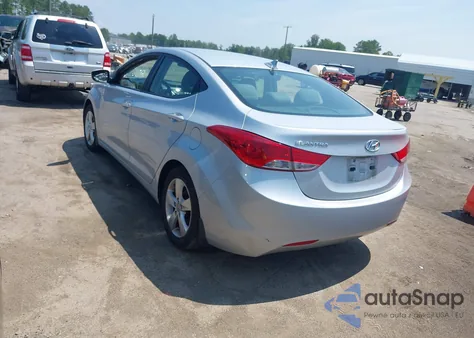 2012 Hyundai Elantra Gls from USA, damaged, VIN 5NPDH4AE9CH136792